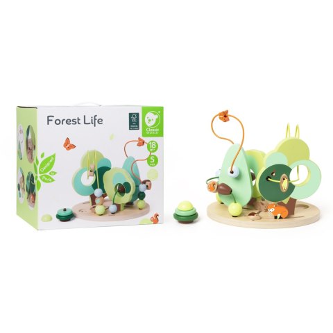 CLASSIC WORLD Edukacyjny Labirynt Przeplatanka Forest Life 18m+ FSC Classic World CLASSIC WORLD Edukacyjny Labirynt Przeplatanka Forest Life 18m+ FSC Classic World