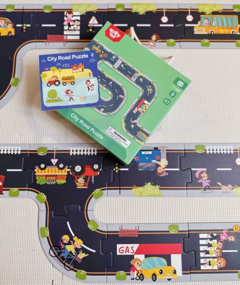 TOOKY TOY Droga Puzzle dla Dzieci Autostrada Makieta 21 el. Certyfikat FSC Tooky Toy TOOKY TOY Droga Puzzle dla Dzieci Autostrada Makieta 21 el. Certyfikat FSC Tooky Toy