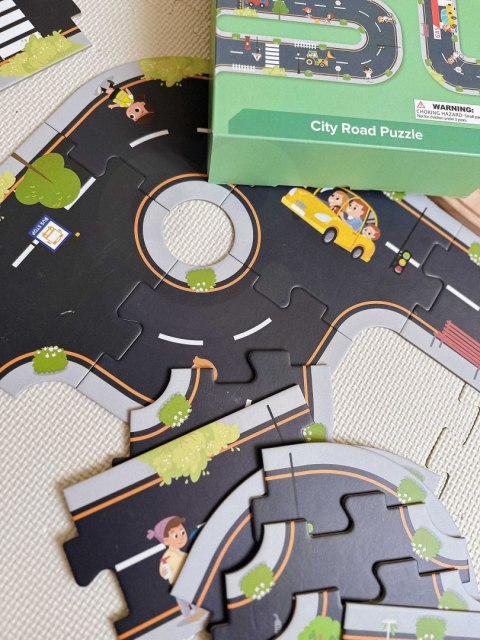 TOOKY TOY Droga Puzzle dla Dzieci Autostrada Makieta 21 el. Certyfikat FSC Tooky Toy TOOKY TOY Droga Puzzle dla Dzieci Autostrada Makieta 21 el. Certyfikat FSC Tooky Toy