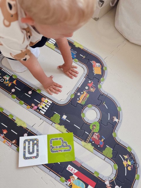 TOOKY TOY Droga Puzzle dla Dzieci Autostrada Makieta 21 el. Certyfikat FSC Tooky Toy TOOKY TOY Droga Puzzle dla Dzieci Autostrada Makieta 21 el. Certyfikat FSC Tooky Toy