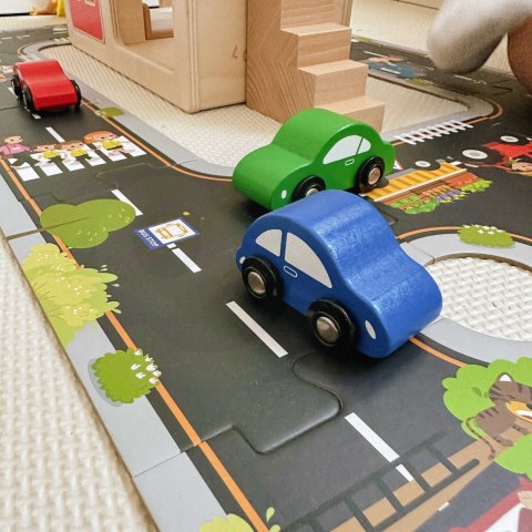 TOOKY TOY Droga Puzzle dla Dzieci Autostrada Makieta 21 el. Certyfikat FSC Tooky Toy TOOKY TOY Droga Puzzle dla Dzieci Autostrada Makieta 21 el. Certyfikat FSC Tooky Toy