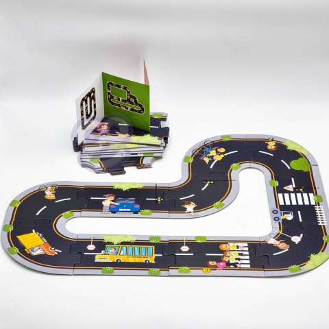 TOOKY TOY Droga Puzzle dla Dzieci Autostrada Makieta 21 el. Certyfikat FSC Tooky Toy TOOKY TOY Droga Puzzle dla Dzieci Autostrada Makieta 21 el. Certyfikat FSC Tooky Toy