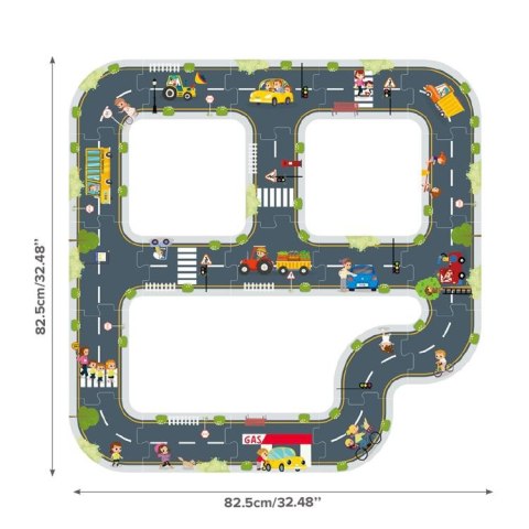 TOOKY TOY Droga Puzzle dla Dzieci Autostrada Makieta 21 el. Certyfikat FSC Tooky Toy TOOKY TOY Droga Puzzle dla Dzieci Autostrada Makieta 21 el. Certyfikat FSC Tooky Toy