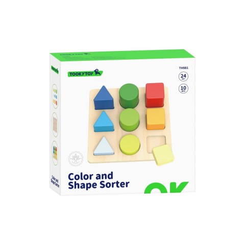 TOOKY TOY Edukacyjna Układanka Figury Geometryczne Tooky Toy TOOKY TOY Edukacyjna Układanka Figury Geometryczne Tooky Toy