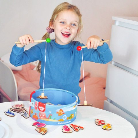 TOOKY TOY Gra Zręcznościowa Łowienie Rybek Wędkowanie Tooky Toy TOOKY TOY Gra Zręcznościowa Łowienie Rybek Wędkowanie Tooky Toy