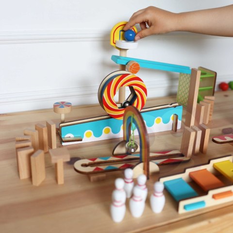 TOOKY TOY Tor Kulkowy Kulodrom Domino Tooky Toy TOOKY TOY Tor Kulkowy Kulodrom Domino Tooky Toy
