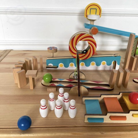 TOOKY TOY Tor Kulkowy Kulodrom Domino Tooky Toy TOOKY TOY Tor Kulkowy Kulodrom Domino Tooky Toy