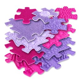 WOOPIE Mata Sensoryczna Ortopedyczna Puzzle 11 el. - Kolor Różowy/Fioletowy Woopie