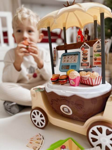 WOOPIE Sklep Fast Food na Kółkach Wózek Walizka 59 akc. 4w1 Woopie WOOPIE Sklep Fast Food na Kółkach Wózek Walizka 59 akc. 4w1 Woopie
