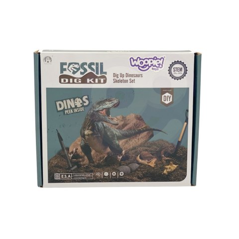 WOOPIE Wykopalisko 6w1 Dinozaur Szkielet Mały Archeolog 6 szt. Woopie WOOPIE Wykopalisko 6w1 Dinozaur Szkielet Mały Archeolog 6 szt. Woopie