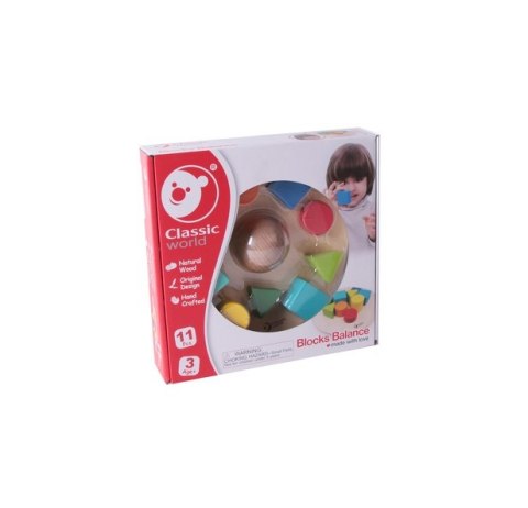 CLASSIC WORLD Układanka Sensoryczna Balans Równowaga MONTESSORI 11 el. Classic World CLASSIC WORLD Układanka Sensoryczna Balans Równowaga MONTESSORI 11 el. Classic World