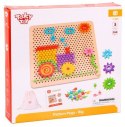 TOOKY TOY Mozaika Montessori Układanka z Pinezkami Wpinaczka 88 el. Tooky Toy