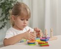 VIGA Drewniane klocki z sorterem kształtów Montessori Viga Toys