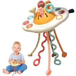 WOOPIE BABY Zabawka Sensoryczna Montessori Gryzak Grzechotka Wielofunkcyjny UFO Woopie Baby