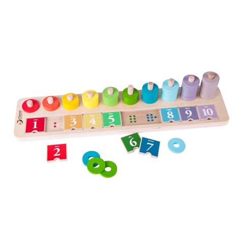 CLASSIC WORLD Układanka MONTESSORI Klocki Nauka Liczenia i Kolorów dla Dzieci 66 el. Classic World CLASSIC WORLD Układanka MONTESSORI Klocki Nauka Liczenia i Kolorów dla Dzieci 66 el. Classic World