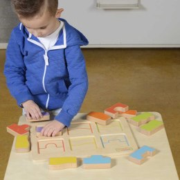 MASTERKIDZ Tablica Edukacjna Sorter Dopasowanie Kształty i Kolory Masterkidz