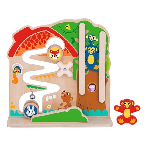 TOOKY TOY Drewniana Tablica Manipulacyjna Montessori Labirynt Tooky Toy TOOKY TOY Drewniana Tablica Manipulacyjna Montessori Labirynt Tooky Toy