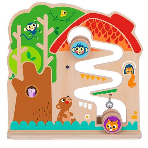 TOOKY TOY Drewniana Tablica Manipulacyjna Montessori Labirynt Tooky Toy TOOKY TOY Drewniana Tablica Manipulacyjna Montessori Labirynt Tooky Toy