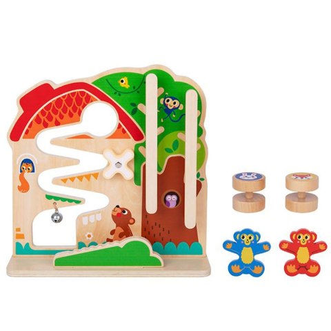 TOOKY TOY Drewniana Tablica Manipulacyjna Montessori Labirynt Tooky Toy TOOKY TOY Drewniana Tablica Manipulacyjna Montessori Labirynt Tooky Toy
