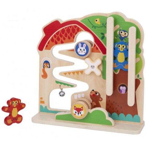 TOOKY TOY Drewniana Tablica Manipulacyjna Montessori Labirynt Tooky Toy TOOKY TOY Drewniana Tablica Manipulacyjna Montessori Labirynt Tooky Toy