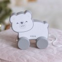 Viga Drewniany Miś Polarny do ciągnięcia - PolarB Viga Toys