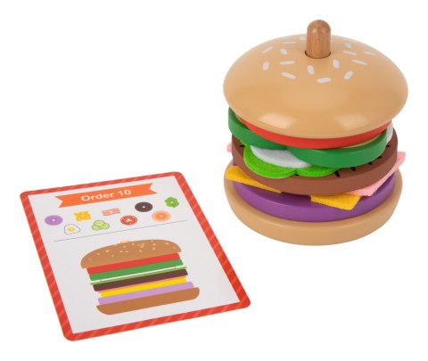 WOOPIE GREEN Drewniany Burger Restauracja Układanka dla Dzieci 15 el. Certyfikat FSC Woopie Let's Go Green WOOPIE GREEN Drewniany Burger Restauracja Układanka dla Dzieci 15 el. Certyfikat FSC Woopie Let's Go Green