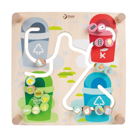 CLASSIC WORLD Gra Logiczna 2w1 Segregacja Odpadów Sorter Miasto Classic World CLASSIC WORLD Gra Logiczna 2w1 Segregacja Odpadów Sorter Miasto Classic World