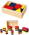 Drewniane Klocki Dienesa Figury geometryczne Viga Toys Montessori Viga Toys