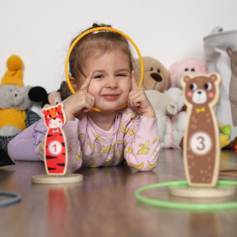 TOOKY TOY Drewniana Gra Zręcznościowa Rzut do Celu Zwierzątka 15 el. Tooky Toy TOOKY TOY Drewniana Gra Zręcznościowa Rzut do Celu Zwierzątka 15 el. Tooky Toy