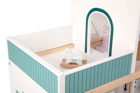 TOOKY TOY Duży Drewniany Domek dla Lalek + Figurki FSC Tooky Toy TOOKY TOY Duży Drewniany Domek dla Lalek + Figurki FSC Tooky Toy