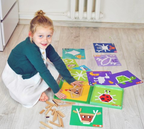 TOOKY TOY Układanka Gra Logiczna Łamigłówki Klocki Magnetyczne dla Dzieci 49 el. Tooky Toy TOOKY TOY Układanka Gra Logiczna Łamigłówki Klocki Magnetyczne dla Dzieci 49 el. Tooky Toy