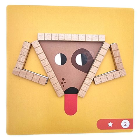 TOOKY TOY Układanka Gra Logiczna Łamigłówki Klocki Magnetyczne dla Dzieci 49 el. Tooky Toy TOOKY TOY Układanka Gra Logiczna Łamigłówki Klocki Magnetyczne dla Dzieci 49 el. Tooky Toy