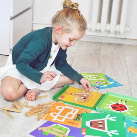 TOOKY TOY Układanka Gra Logiczna Łamigłówki Klocki Magnetyczne dla Dzieci 49 el. Tooky Toy TOOKY TOY Układanka Gra Logiczna Łamigłówki Klocki Magnetyczne dla Dzieci 49 el. Tooky Toy