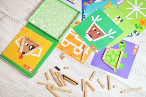 TOOKY TOY Układanka Gra Logiczna Łamigłówki Klocki Magnetyczne dla Dzieci 49 el. Tooky Toy TOOKY TOY Układanka Gra Logiczna Łamigłówki Klocki Magnetyczne dla Dzieci 49 el. Tooky Toy