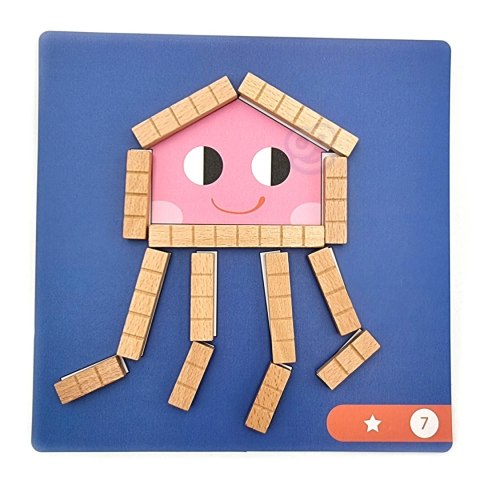 TOOKY TOY Układanka Gra Logiczna Łamigłówki Klocki Magnetyczne dla Dzieci 49 el. Tooky Toy TOOKY TOY Układanka Gra Logiczna Łamigłówki Klocki Magnetyczne dla Dzieci 49 el. Tooky Toy