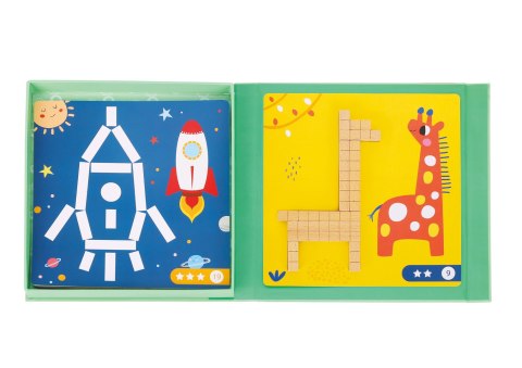 TOOKY TOY Układanka Gra Logiczna Łamigłówki Klocki Magnetyczne dla Dzieci 49 el. Tooky Toy TOOKY TOY Układanka Gra Logiczna Łamigłówki Klocki Magnetyczne dla Dzieci 49 el. Tooky Toy