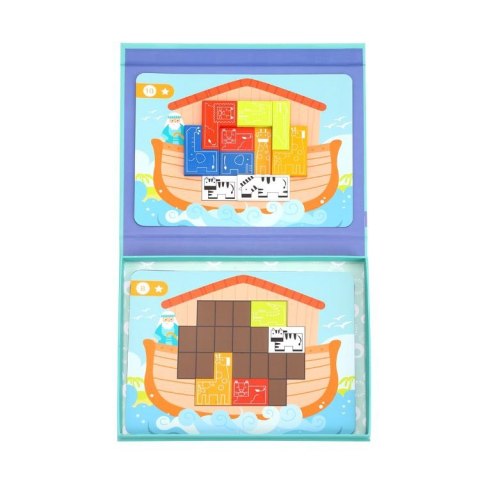 TOOKY TOY Układanka Magnetyczna Montessori Logiczna Puzzle Tetris Arka Noego 26 el. Tooky Toy TOOKY TOY Układanka Magnetyczna Montessori Logiczna Puzzle Tetris Arka Noego 26 el. Tooky Toy