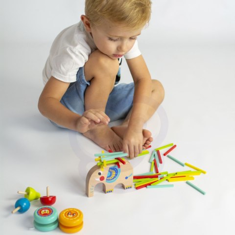 TOOKY TOY Zestaw Gier Zręcznościowych Bierki Bączek JoJo Słonik 46 el. Tooky Toy TOOKY TOY Zestaw Gier Zręcznościowych Bierki Bączek JoJo Słonik 46 el. Tooky Toy