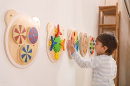 VIGA Drewniana Tablica Wiatraczki Certyfikat FSC Montessori Viga Toys