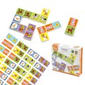 VIGA Edukacyjne Klocki Domino Drewniane gra Farma 28 elementów Montessori Viga Toys