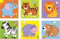 Viga Drewniana układanka Zoo Puzzle 4 klocki Viga Toys