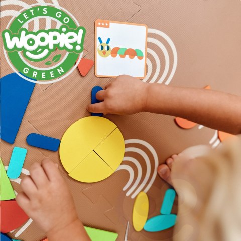 WOOPIE GREEN Drewniana Układanka Montessori 40 Wzorów do Odtworzenia 55 el. Certyfikat FSC Woopie Let's Go Green WOOPIE GREEN Drewniana Układanka Montessori 40 Wzorów do Odtworzenia 55 el. Certyfikat FSC Woopie Let's Go Green