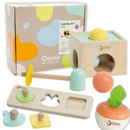 CLASSIC WORLD Pastelowy Zestaw Edukacyjny dla Dzieci Box od 6 do 12 miesiąca Classic World