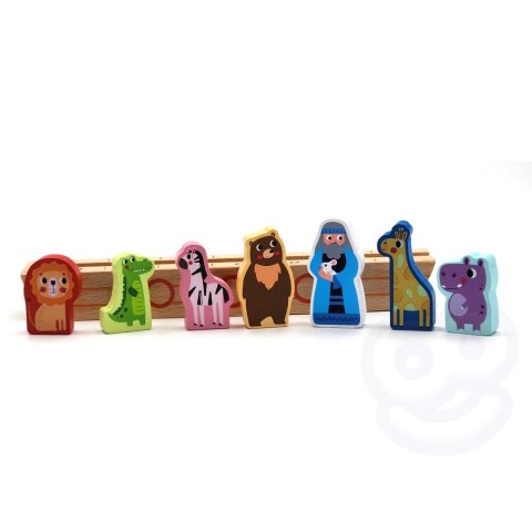 TOOKY TOY Drewniana Układanka Łamigłówki dla Dzieci Noe i Zwierzęta Tooky Toy TOOKY TOY Drewniana Układanka Łamigłówki dla Dzieci Noe i Zwierzęta Tooky Toy