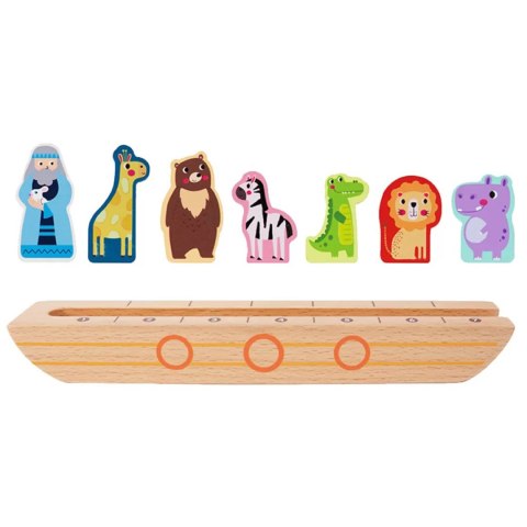 TOOKY TOY Drewniana Układanka Łamigłówki dla Dzieci Noe i Zwierzęta Tooky Toy TOOKY TOY Drewniana Układanka Łamigłówki dla Dzieci Noe i Zwierzęta Tooky Toy