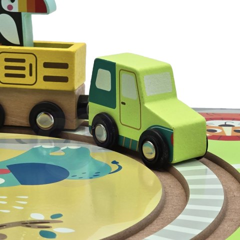 TOOKY TOY DREWNIANY POCIĄG KOLEJKA ZOO CIUCHCIA NA MAGNES TOR W WALIZCE Tooky Toy TOOKY TOY DREWNIANY POCIĄG KOLEJKA ZOO CIUCHCIA NA MAGNES TOR W WALIZCE Tooky Toy