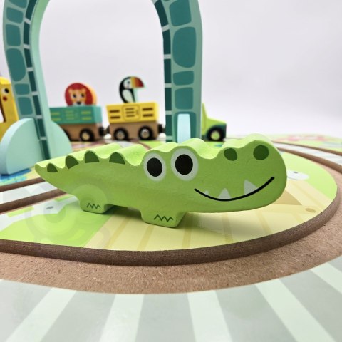 TOOKY TOY DREWNIANY POCIĄG KOLEJKA ZOO CIUCHCIA NA MAGNES TOR W WALIZCE Tooky Toy TOOKY TOY DREWNIANY POCIĄG KOLEJKA ZOO CIUCHCIA NA MAGNES TOR W WALIZCE Tooky Toy