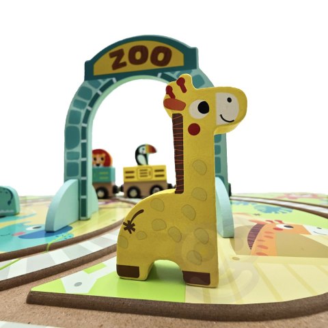 TOOKY TOY DREWNIANY POCIĄG KOLEJKA ZOO CIUCHCIA NA MAGNES TOR W WALIZCE Tooky Toy TOOKY TOY DREWNIANY POCIĄG KOLEJKA ZOO CIUCHCIA NA MAGNES TOR W WALIZCE Tooky Toy
