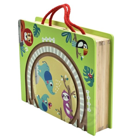 TOOKY TOY DREWNIANY POCIĄG KOLEJKA ZOO CIUCHCIA NA MAGNES TOR W WALIZCE Tooky Toy TOOKY TOY DREWNIANY POCIĄG KOLEJKA ZOO CIUCHCIA NA MAGNES TOR W WALIZCE Tooky Toy