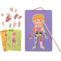 Tooky Toy Drewniane Puzzle Montessori Magnetyczne Nauka Anatomia Człowieka 78el. Tooky Toy